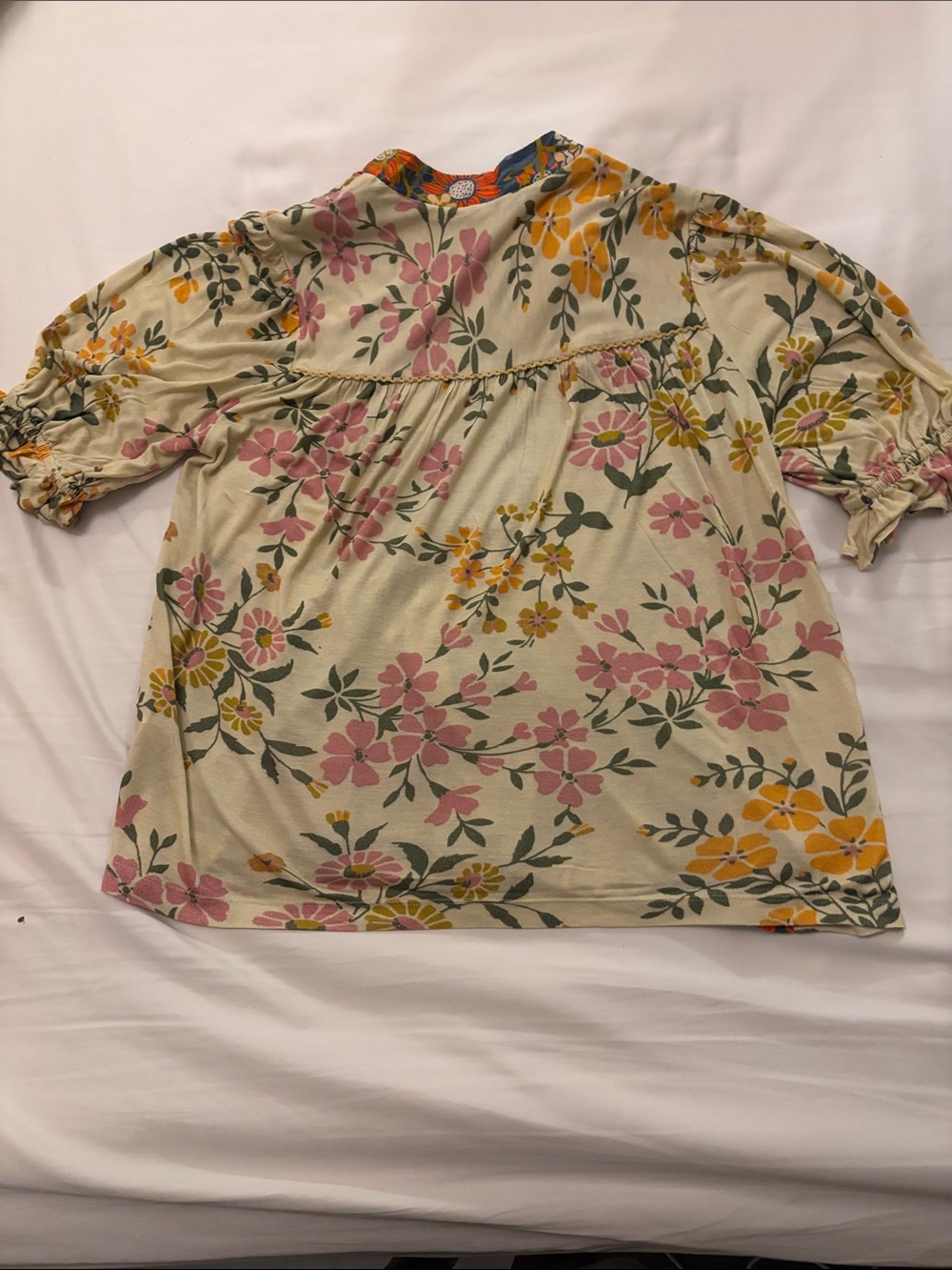 Bl^nk London x Anthropologie "Stephanie" Floral V-Neck Blouse. - Picture 5 of 12